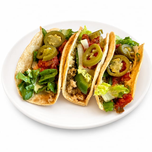 3 tacos.